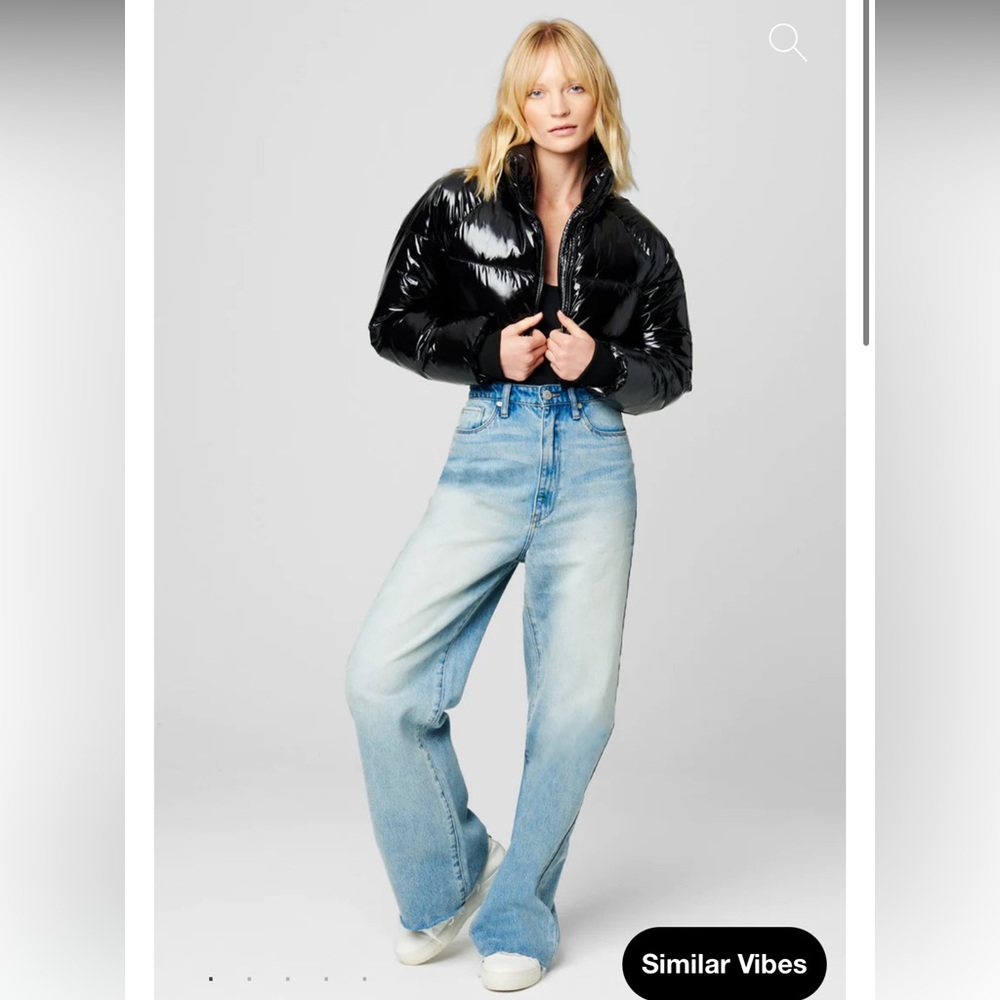 BlankNYC Cold Lover Black Cropped Puffer Jacket